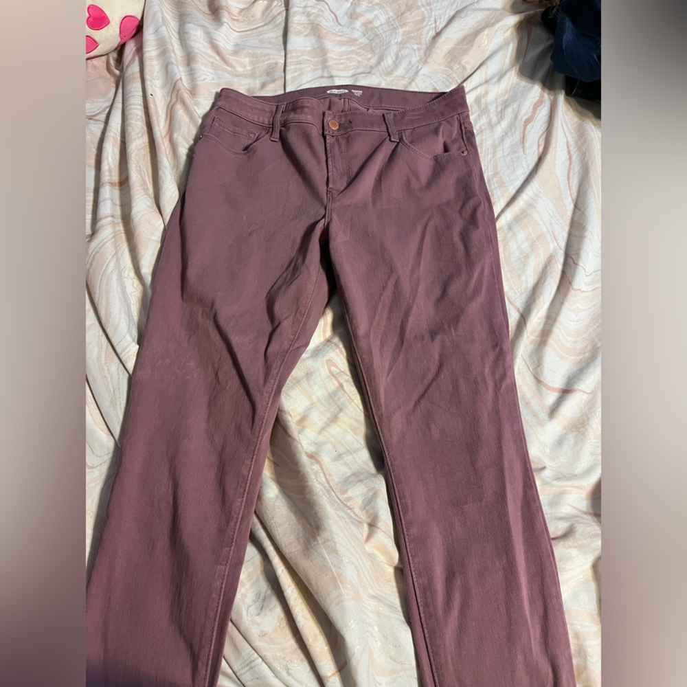 Purple jeans